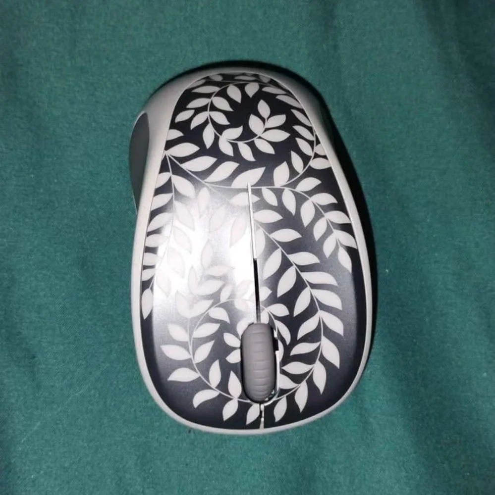 Wireless Mouse with Leaf Pattern